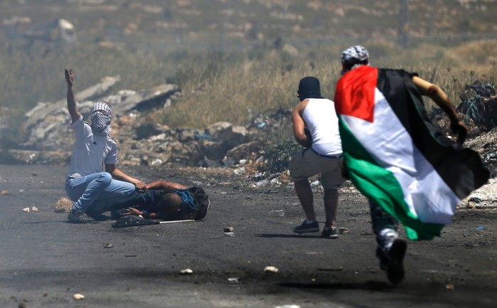 جانب من المواجهات مع الاحتلال الإسرائيلي بعد قرار ترمب